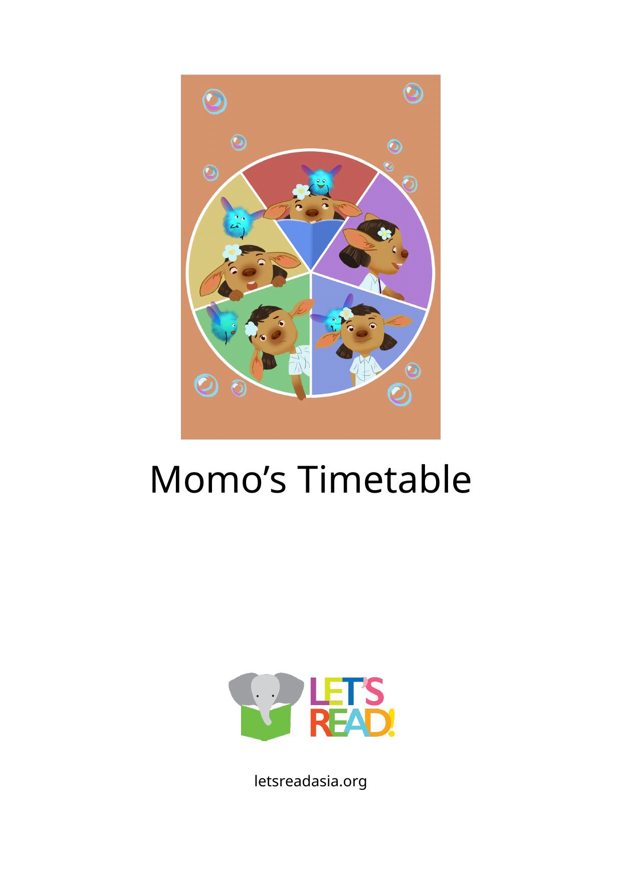 Momo's Timetable